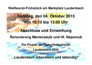 Flyer Weisswurstfrühstück