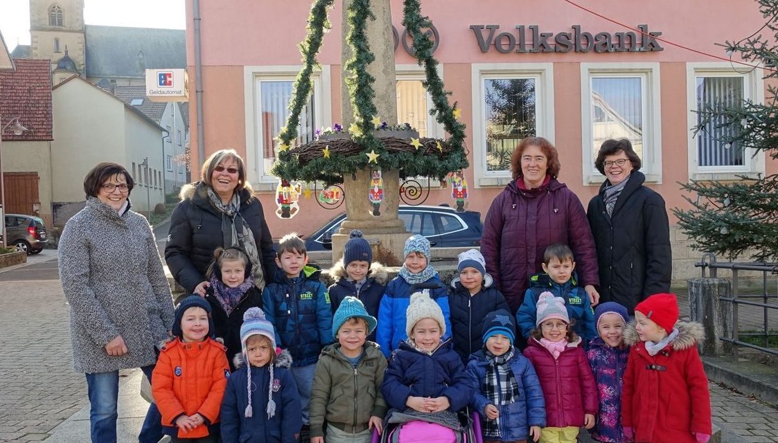 Adventsbrunnen in Laudenbach