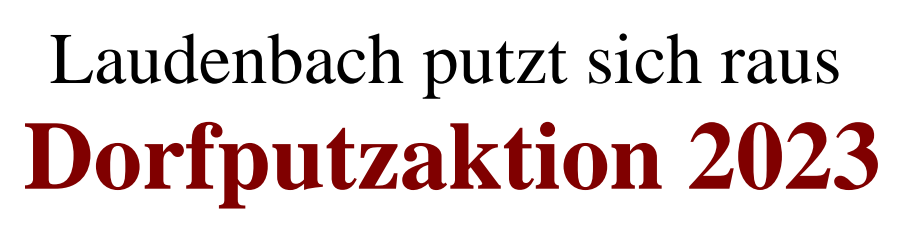 Dorfputzaktion 2023